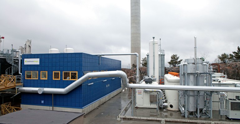 The new biogas upgrading plant at the Henriksdal wastewater treatment plant in Stockholm came from Schmack Carbotech. The investment was SEK 93 million (≈ EUR 10 million) and the annual capacity is 125 GWh.