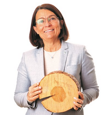 Carina Håkansson, VD på Skogsindustrierna. Foto; Skogsindustrierna