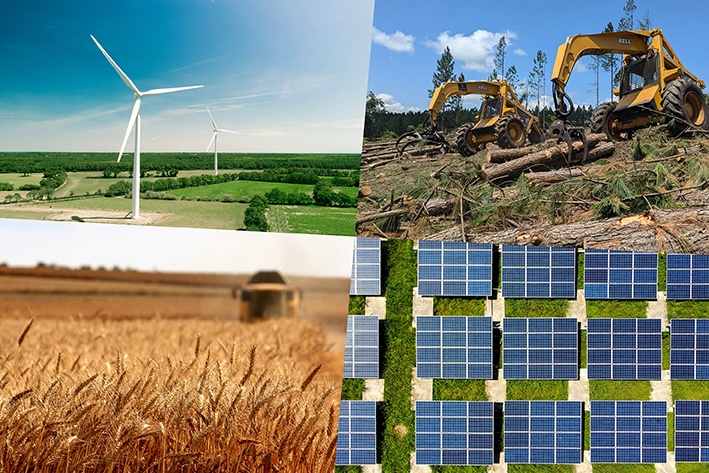 Både skogsbruk och jordbruk kan bidra med biomassa