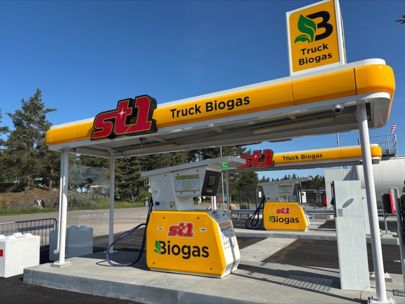 Ny tankstation för flytande biogas vid Herrbeta rastplats 