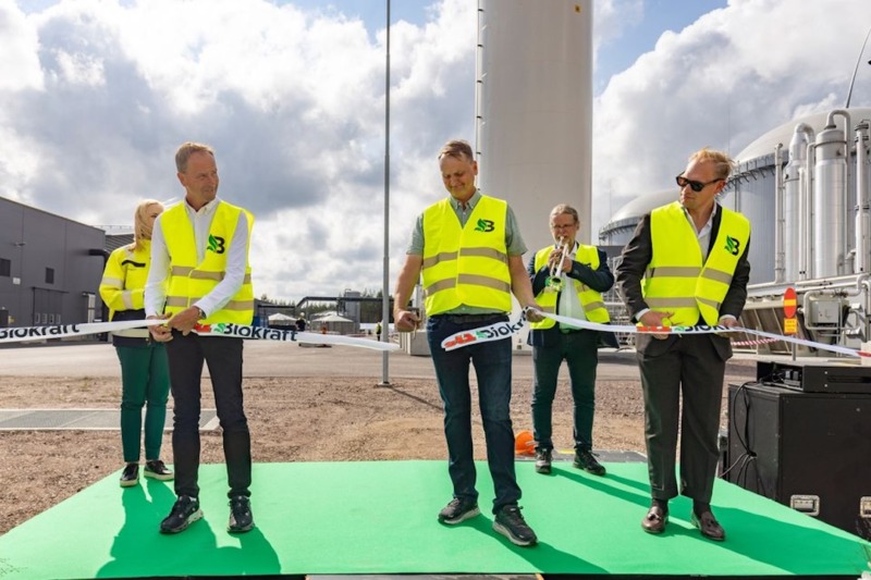 St1 Biokraft har invigt ny biogasproduktion i Mönsterås