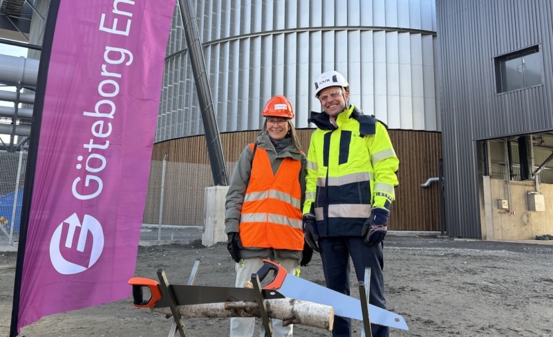 Lägre koldioxidutsläpp med ny bioångpanna i drift under vintern