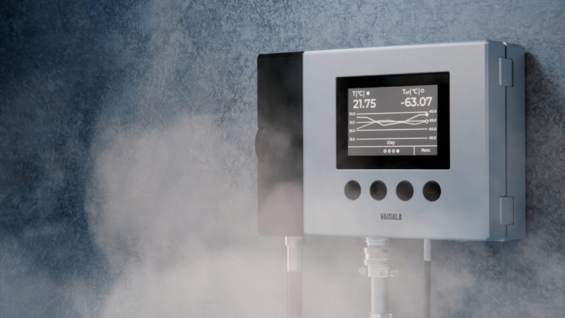 Vaisala sitt första egensäkra daggpunktsinstrument för vätgas och förnybar gas